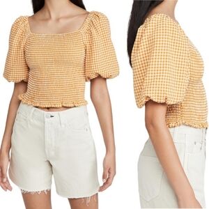 BB DAKOTA by Steve Madden Women's Sunshine Superwoman Top, Yellow, Small